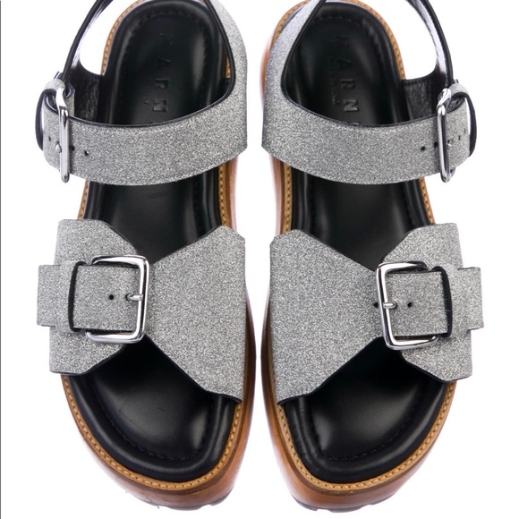 Marni Glitter Platform Sandal - Picture 2 of 3